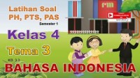 Image of Bahasa Indonesia Kelas 4 Tema 3 - Latihan Soal PH PTS PAS Semester 1