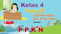 Image of PPKN Kelas 4 Tema 2 - Latihan Soal PH PTS PAS Semester 1