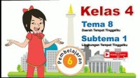 Image of Tematik Kelas 4 Tema 8 Subtema 1 Pembelajaran 6