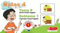 Image of Tematik Kelas 4 Tema 8 Subtema 1 Pembelajaran 1