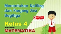 Image of Menentukan Keliling dan Panjang Sisi Segitiga / Matematika Kelas 4